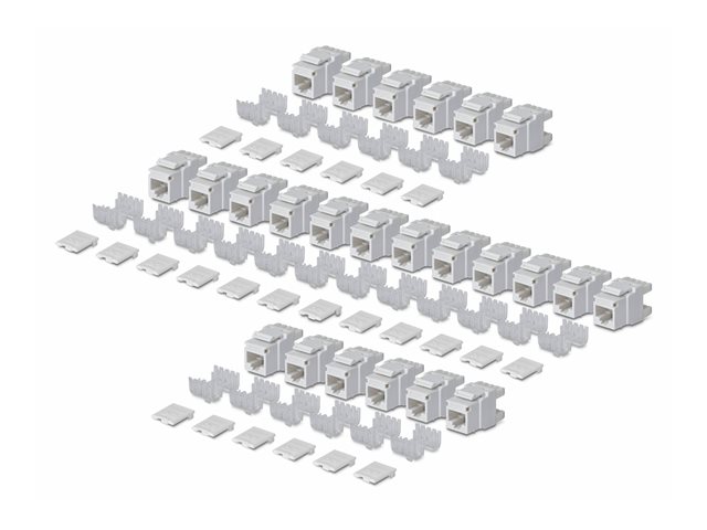 Cat6 Keystone Jack 24-Pack 180-Deg