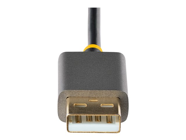 StarTech.com 1ft (30cm) HDMI to DisplayPort Adapter, Active 4K 60Hz HDMI Source to DP Monitor Adapter Cable, USB Bus Powered, HDMI 2.0 to DisplayPort Converter for Laptops/PC - Supports HDR and Ultrawide Displays (128-HDMI-DISPLAYPORT) - Adapter cable - HDMI, USB (power only) male to DisplayPort female - 30 cm - grey, black - 4K60Hz (3840 x 2160) support, active, one directional