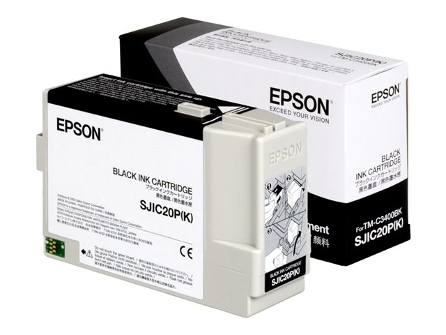 Epson SJIC20P(K) - Black - original - ink cartridge - for TM C3400BK