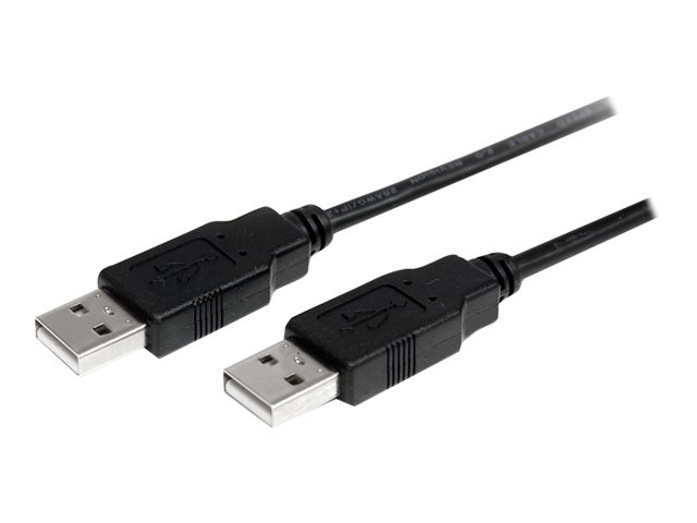StarTech.com 2m USB 2.0 A to A Cable - M/M - 2m USB 2.0 aa Cable - USB a male to a male Cable (USB2AA2M) - USB cable - USB (M) to USB (M) - USB 2.0 - 2 m - black - for P/N: SV231HDMIUA