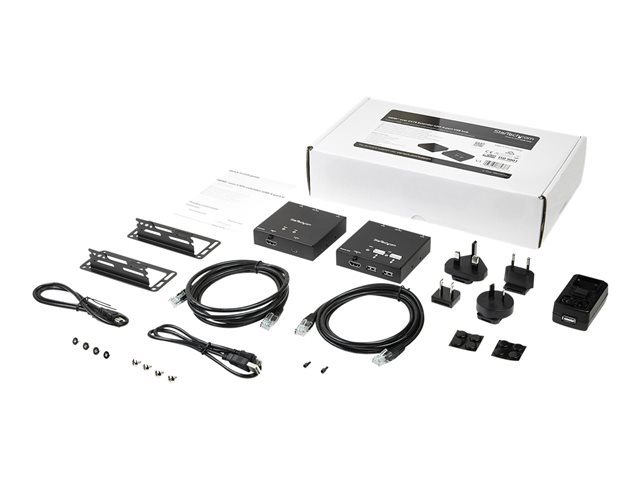 StarTech.com HDMI over CAT6 Extender with 4-port USB Hub - Remote HDMI over CAT5 or CAT6 - 165 ft (50m) - 1080p (ST121USBHD) - Video/audio/infrared/USB extender - over CAT 6 - up to 50 m
