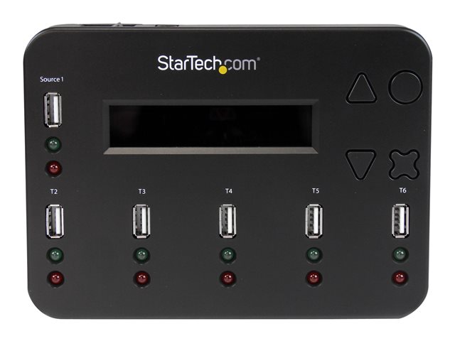 StarTech.com Standalone 1:5 USB Flash Drive Duplicator and Eraser - Flash Drive (USB 3.0/2.0/1.1) Copier - 2 Duplication Modes (USBDUP15) - USB drive duplicator - 5 bays