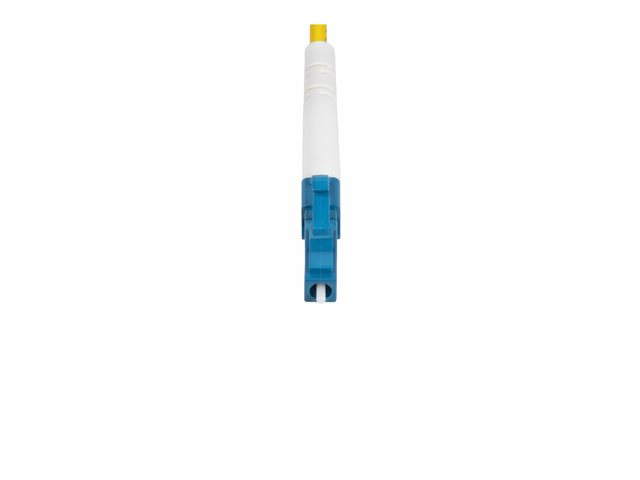 StarTech.com 3m (9.8ft) LC to LC (UPC) OS2 Single Mode Simplex Fiber Optic Cable, 9/125µm, Laser Optimized, 40G/100G, Bend Insensitive, Low Insertion Loss - LSZH Fiber Patch Cord (SPSMLCLC-OS2-3M) - Patch cable - LC/UPC single-mode (M) to LC/UPC single-mode (M) - 3 m - 2 mm - fibre optic - simplex - 9 / 125 micron - OS1/OS2 - halogen-free, bi-directional, passive - yellow