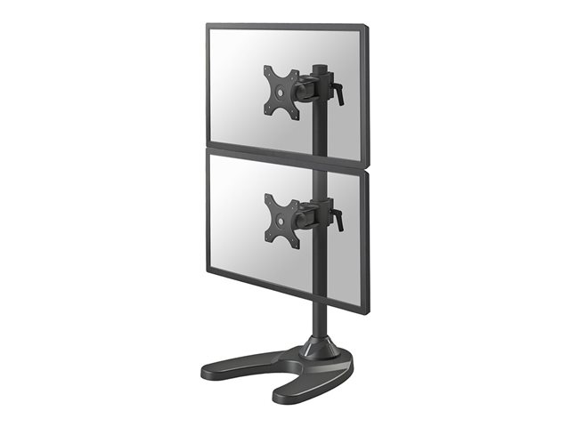 Neomounts FPMA-D700DDV - Stand - full-motion - for 2 LCD displays - black - screen size: 10\"-27\" - desktop stand, grommet, desk-mountable