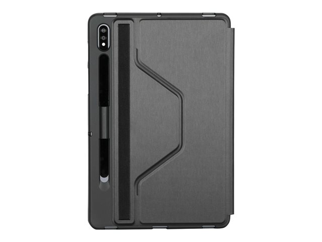 Targus Click-In - Flip cover for tablet - thermoplastic polyurethane (TPU) - black - 11\" - for Samsung Galaxy Tab S7