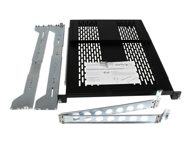 2U Adjustable Vented Sliding Rack Shelf
