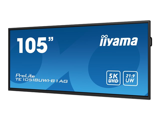 iiyama ProLite TE10518UWI-B1AG - 105\" Diagonal Class (104.6\" viewable) LED-backlit LCD display - interactive digital signage - with touchscreen - Android - 5K UHD (2160p) 5120 x 2160 - black, matte