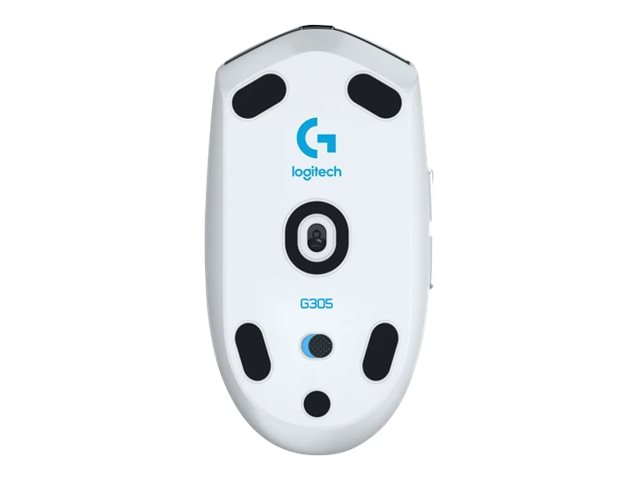 Logitech G G305 - Mouse - optical - 6 buttons - wireless - 2.4 GHz - USB wireless receiver - white