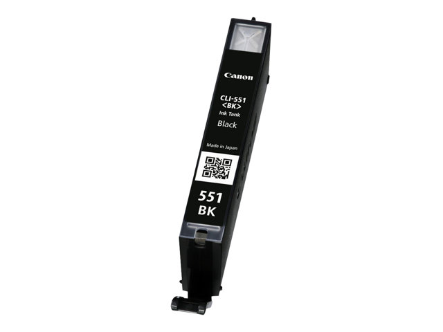 Canon CLI-551BK - 7 ml - black - original - ink tank - for PIXMA iP8750, iX6850, MG5550, MG5650, MG5655, MG6450, MG6650, MG7150, MG7550, MX725, MX925