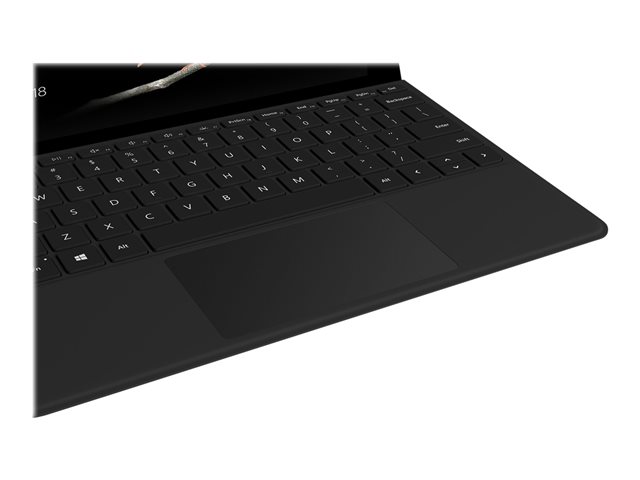 Microsoft Surface Go Type Cover - Keyboard - with trackpad, accelerometer - backlit - Swiss/Luxembourgish - black - commercial - for Surface Go, Go 2