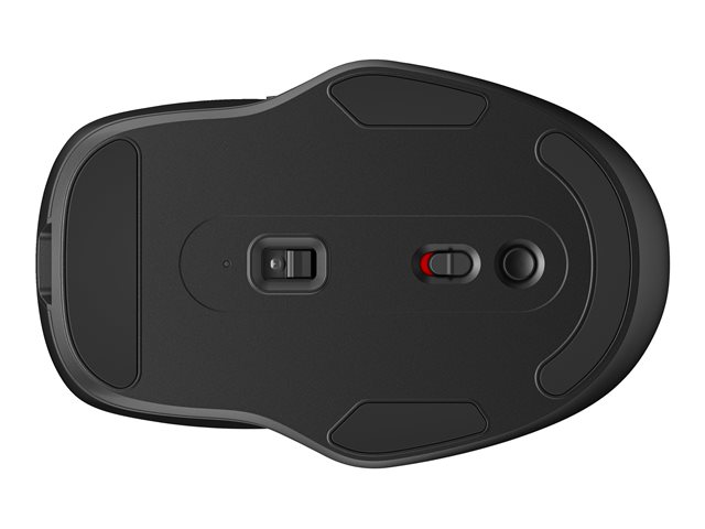 HP 510 - Mouse - full size, ultra-fast rechargeable - 5 buttons - wireless - 2.4 GHz - USB wireless receiver - black