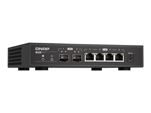 QNAP QSW-2104-2S - Switch - unmanaged - 2 x 10 Gigabit SFP+ + 4 x 2.5GBase-T - desktop