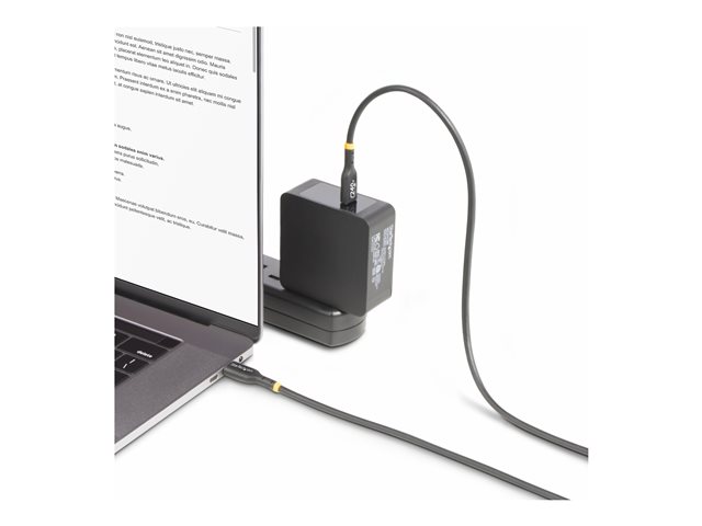 StarTech.com 1m USB C Charging Cable, USB-IF Certified USB-C Cable, 240W - USB cable - 24 pin USB-C (M) to 24 pin USB-C (M) - USB 2.0 - 48 V - 5 A - 1 m - USB Power Delivery (240W), extended power range (EPR), Power Delivery 3.1 support - black