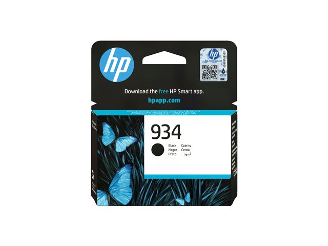 HP 934 - Black - original - ink cartridge - for Officejet 6812, 6815, 6820, Officejet Pro 6230, 6230 ePrinter, 6830, 6835