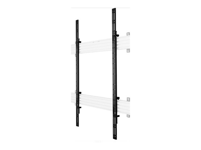 B-TECH System X BT8390-VESA1200F - Mounting component (2 support arms) - for flat panel - universal interface - lockable - black - screen size: from 55\" - mounting interface: up to 1200 mm - rail mount