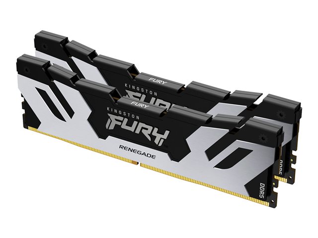 Kingston FURY Renegade - DDR5 - kit - 64 GB: 2 x 32 GB - DIMM 288-pin - 6400 MHz / PC5-51200 - CL32 - 1.1 V - unbuffered - on-die ECC - silver, black