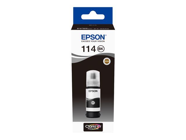 Epson 114 - 70 ml - black - original - ink refill - for EcoTank ET-8500, ET-8550