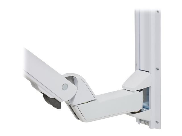 Ergotron StyleView Sit-Stand Combo Extender - Short - mounting component (extender arm, wall track slider, arm cover) - polished aluminium, high-grade plastic - white