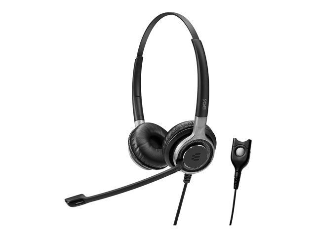 EPOS IMPACT SC 660 TC - Headset - on-ear - wired - Easy Disconnect - black with silver