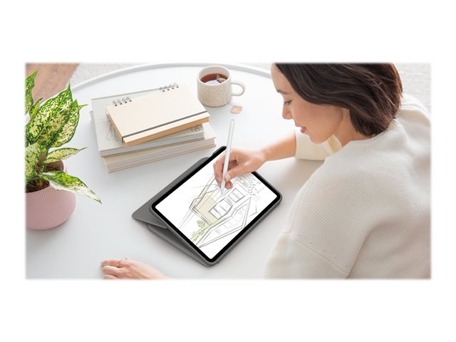 Logitech Folio Touch - Keyboard and folio case - with trackpad - backlit - Apple Smart connector - QWERTZ - Swiss - oxford grey - for Apple 10.9-inch iPad Air (4th generation, 5th generation)