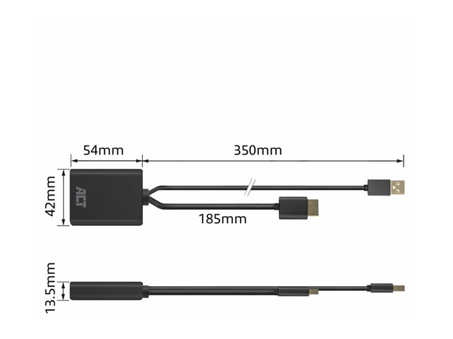HDMI-M TO DP1.2-F. 1 stk