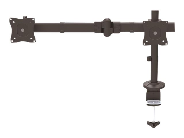 StarTech.com Desk Mount Triple Monitor Arm, Ergonomic VESA 3 Monitor Mount up to 27\", Articulating & Height Adjustable Pole Mount, Tilt/Swivel/Rotate LCD/LED Screen, Desk Clamp/Grommet - Monitor Pole Mount (ARMTRIO) - Adjustable arm - for 3 monitors