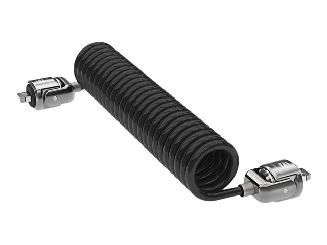 Compulocks Dual Head Coiled Keyed Cable Lock - Security cable lock