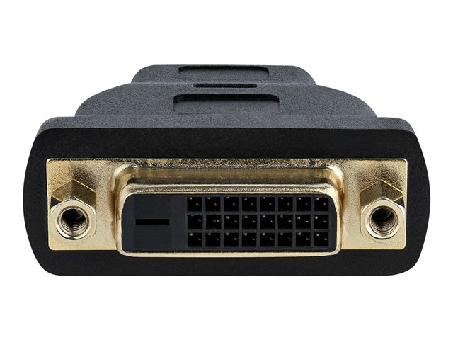 StarTech.com HDMI Male to DVI Female - HDMI to DVI-D Adapter - Bi-Directional - DVI to HDMI (HDMIDVIMF) - Adapter - dual link - HDMI male to DVI-D female - black - for P/N: DK31C3HDPD, DK31C3HDPDUE, SV221HUC4K, SV231DHU34K6, SV231HU34K6, SV431HU34K6