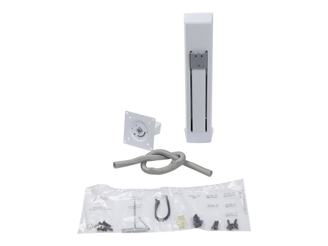 Ergotron WorkFit Single LD Monitor Kit - Mounting component (cart upgrade set) - for LCD display - white - screen size: up to 27\"