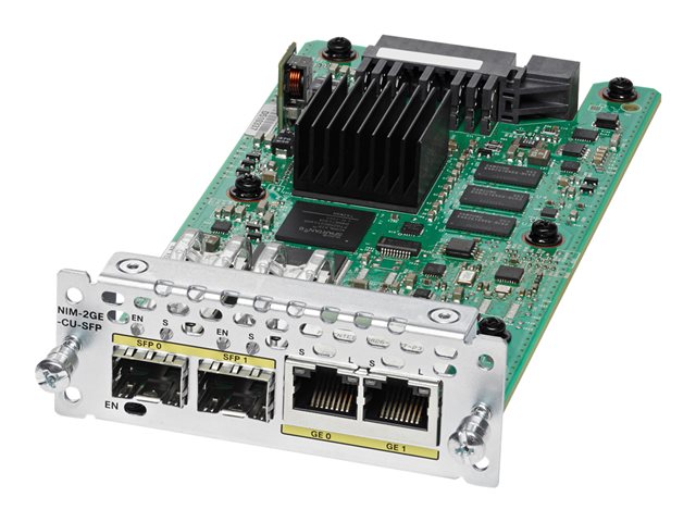 Cisco WAN Network Interface Module - Expansion module - combo Gigabit SFP x 2 - refurbished - for Cisco 4451-X