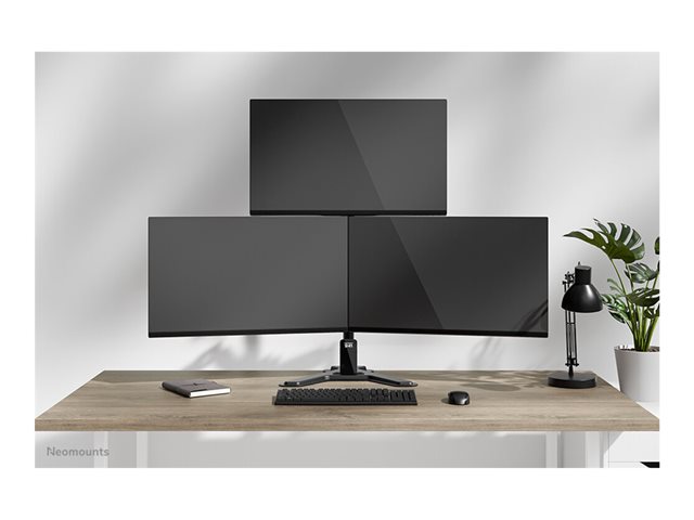Neomounts NERO Triple monitor stand 10-32i