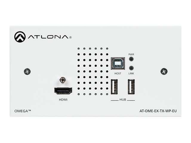 DUAL GANG TX WALL PLATE USB. 1 stk