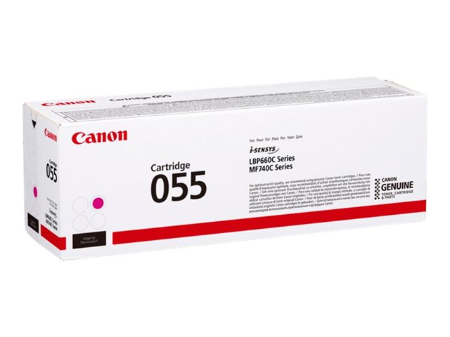 Canon 055 - Magenta - original - toner cartridge - for Color imageCLASS MF743, imageCLASS LBP664, MF745, i-SENSYS MF742, MF744, Satera LBP662