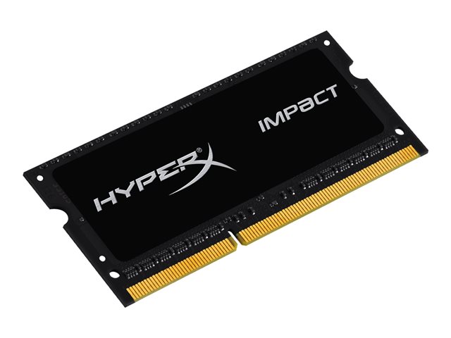 HyperX Impact Black Series - DDR3L - module - 4 GB - SO-DIMM 204-pin - 1866 MHz / PC3L-14900 - CL11 - 1.35 / 1.5 V - unbuffered - non-ECC