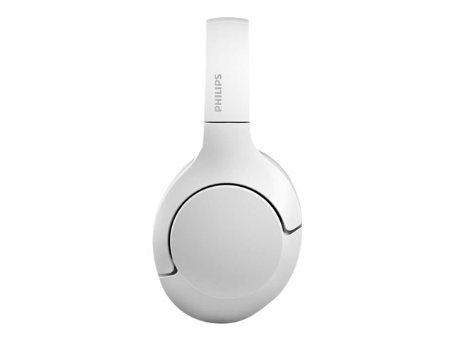 Philips TAH8506 - Headphones with mic - full size - Bluetooth - wireless, wired - active noise cancelling - 2.5 mm jack - white