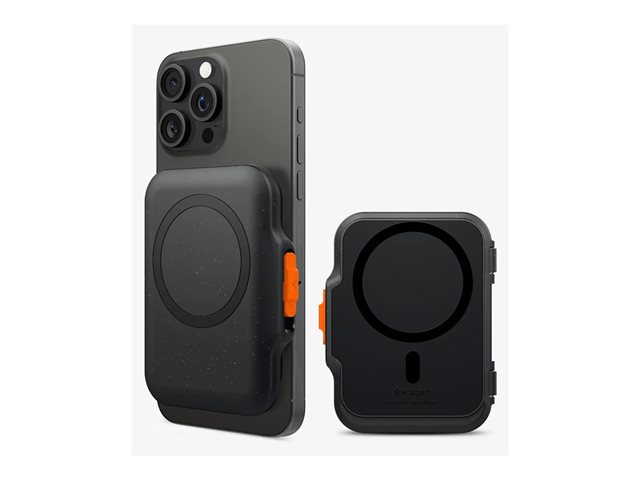 Spigen iPh TT Magfit+ CrdHldr Magsafe Bl