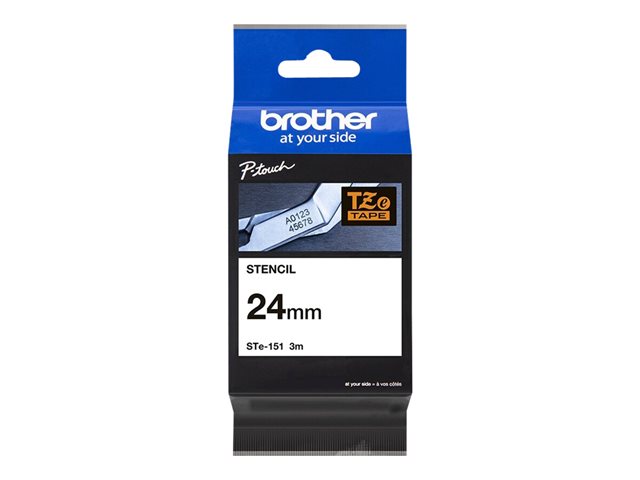 Brother STe151 - Black - Roll (2.4 cm x 3 m) 1 roll(s) stamp tape - for P-Touch PT-2430, 2470, 2730, 3600, E500, E550, PT-GL-200, PT-P700, P-Touch EDGE PT-P750
