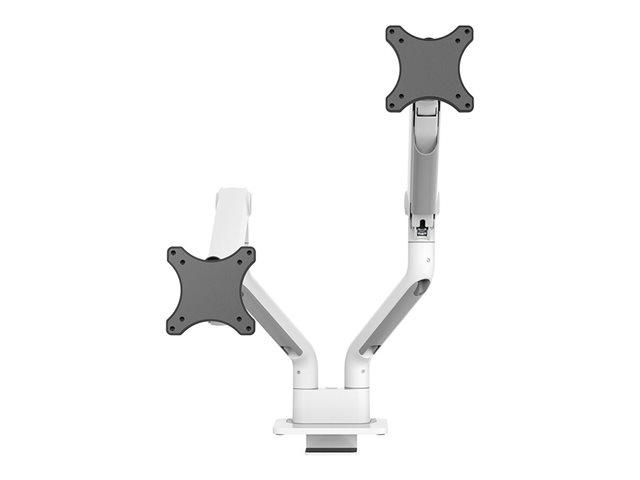 Neomounts DS70S-950WH2 NEXT One - Mounting kit (monitor arm, clamp mounting base, grommet mount) - full-motion - for 2 LCD displays - aluminium - white - screen size: 17\"-35\" - desk-mountable