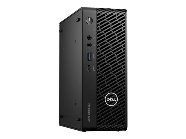 Dell Precision 3260 Compact - USFF 1 x Core i7 13700 / up to 5.2 GHz - vPro Enterprise - RAM 16 GB - SSD 512 GB - NVMe, Class 40 - Quadro T1000 - Gigabit Ethernet - Win 11 Pro - monitor: none - black - BTS - with 3 Years Basic Onsite
