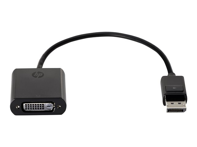 HP DisplayPort to DVI-D Adapter - DisplayPort adapter - single link - DisplayPort (M) to DVI-D (F) - 19 cm - latched