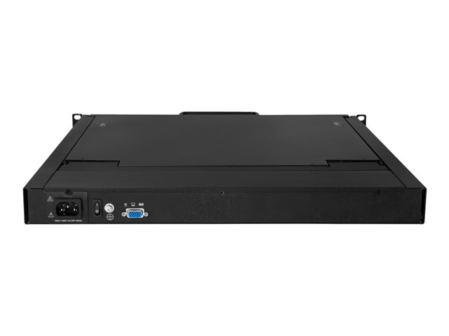 StarTech.com Rackmount KVM Console, Single Port VGA KVM with 19\" LCD Monitor for Server Rack, Fully Featured Universal 1U LCD KVM Drawer with Cables & Hardware, USB Support, 50,000 MTBF - LCD KVM Concole Drawer (RKCONS1901) - KVM console - USB - 19\" - rack-mountable - 1280 x 1024 - 250 cd/m² - 1000:1 - VGA - black - 1U