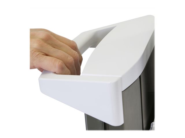 Ergotron CareFit Pro - Cart - Electric Lift - for LCD display / PC equipment - medical - white, warm grey - screen size: up to 27\" - 320 Wh - lithium iron phosphate - TAA Compliant