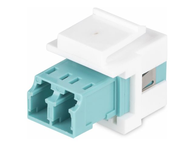 StarTech.com LC to LC Coupler, LC Fiber Coupler, LC/UPC Keystone Jack, Fiber Optic LC Keystone Coupler for Patch Panel - LC to LC Duplex (DMFKSLCLCCOUPLER) - Network coupler - LC single-mode / LC multi-mode (F) to LC single-mode / LC multi-mode (F) - fibre optic - duplex - 9 / 50 / 62.5 /125 micron - OM1/OM2/OM3/OM4/OM5/OS1/OS2 - passive, keystone jack - white