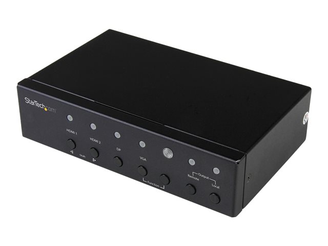 StarTech.com Multi-Input HDBaseT Extender with Built-in Switch - DisplayPort VGA and HDMI Over CAT5e or CAT6 - Up to 4K - up to 230 ft (STDHVHDBT) - Video/audio extender - HDMI - over CAT 5e/6 - up to 70 m