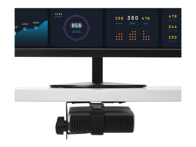 StarTech.com Thin Client Mount - Mini PC VESA Mount - Adjustable .7 to 2.8\" - Under Desk Computer Mount - Mac Mini Monitor Mount (ACCSMNT) - Mounting component (pole mount, strap, VESA mount bracket) - for thin client - plastic, steel - black - under-the-desk, pole mount, monitor - for P/N: ARMDUALSS, ARMPIVOTE2, ARMUNONB1, DK30C2DAGPD, DK30C2HAGPD, FPPNEUSTND, TB3DK2DPM2