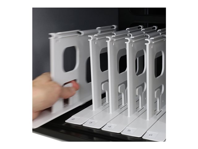 Ergotron Zip12 - Cabinet unit - for 12 tablets / notebooks - charging - steel - black, silver - screen size: up to 14\"