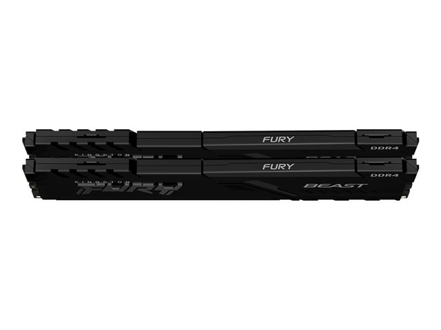 Kingston FURY Beast - DDR4 - kit - 32 GB: 2 x 16 GB - DIMM 288-pin - 3600 MHz / PC4-28800 - CL18 - 1.35 V - unbuffered - non-ECC - black