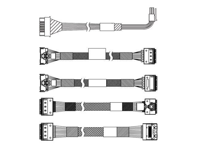 Lenovo - Storage cable kit - for 2.5\" Chassis Front BP1 - for ThinkSystem SR665 V3