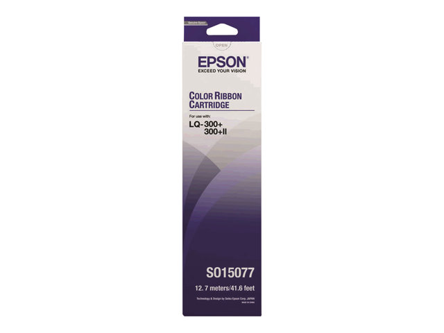 Epson - Black, yellow, cyan, magenta - printer fabric ribbon - for LQ 300, 300+, 300+II, 300+II Colour