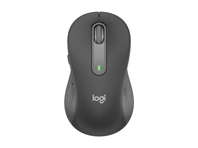 Logitech Signature M650 - Mouse - optical - 5 buttons - wireless - 2.4 GHz, Bluetooth - Logitech Logi Bolt USB receiver - graphite